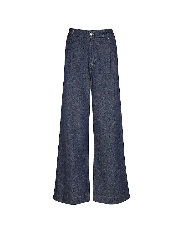 7 FOR ALL MANKIND | Jeans a gamba larga con pieghe | Blu scuro