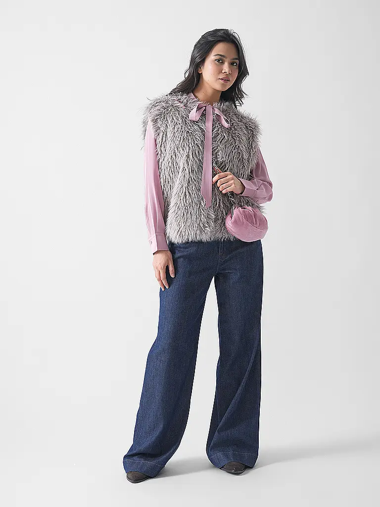 7 FOR ALL MANKIND | Jeans a gamba larga con pieghe | Blu scuro