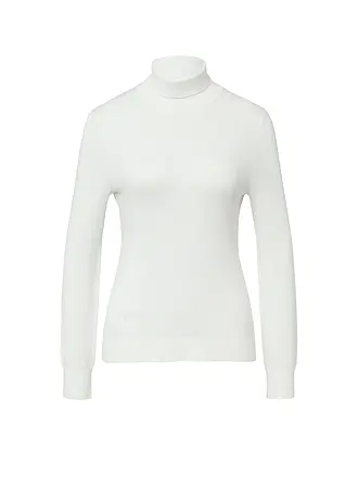 COMMA | Rollkragenpullover | weiss