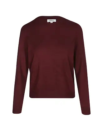S.OLIVER | Pullover | dunkelrot
