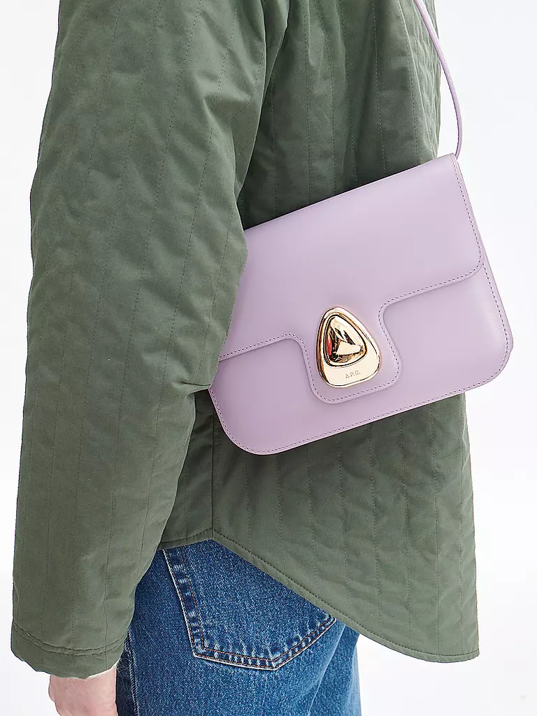 A.P.C. | Ledertasche - Umhängetasche ASTRA Small | Lilla