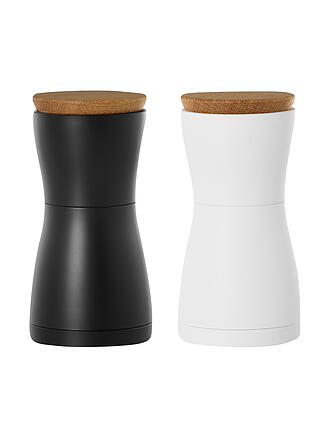 AD HOC | Set macina sale e pepe 13,3cm TWIN nero/bianco