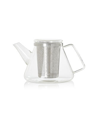 AD HOC | Teiera Fusion 1L vetro/acciaio inox