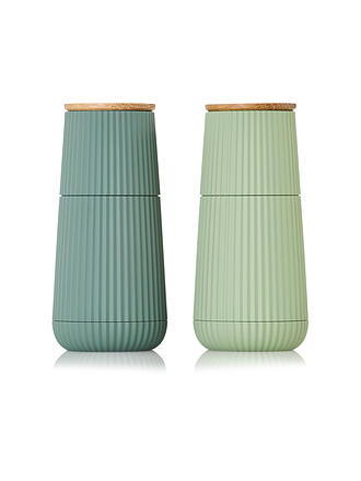 AD HOC | Set di 2 macina sale/pepe SCAPE 12 cm verde chiaro e scuro
