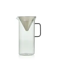 AD HOC | Caffettiera IMPACT 1000ml Vetro Grigio Acciaio Inox | Grigio chiaro