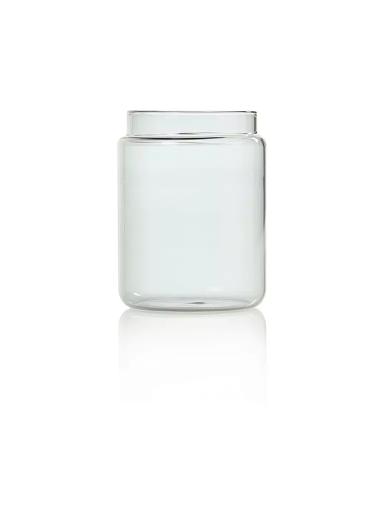 AD HOC | Contenitore per alimenti 800ml PURE JAR Vetro/Grigio/Acacia | Grigio chiaro