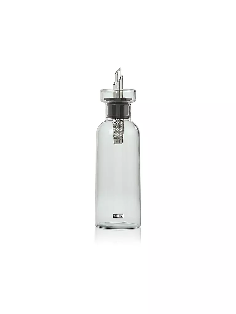 AD HOC | Dosatore per aceto o olio AROMA POUR 300ml vetro / acciaio inox | Grigio chiaro