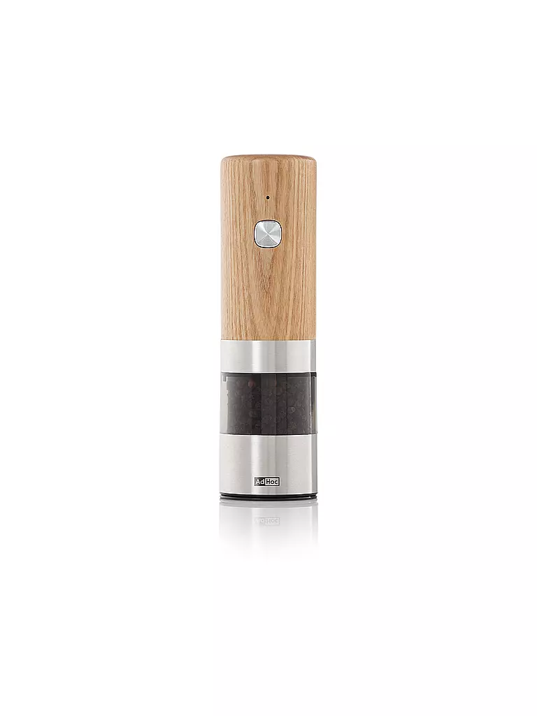 AD HOC | Macina elettrica per pepe o sale i.MILL 17 cm frassino/acciaio inox | 