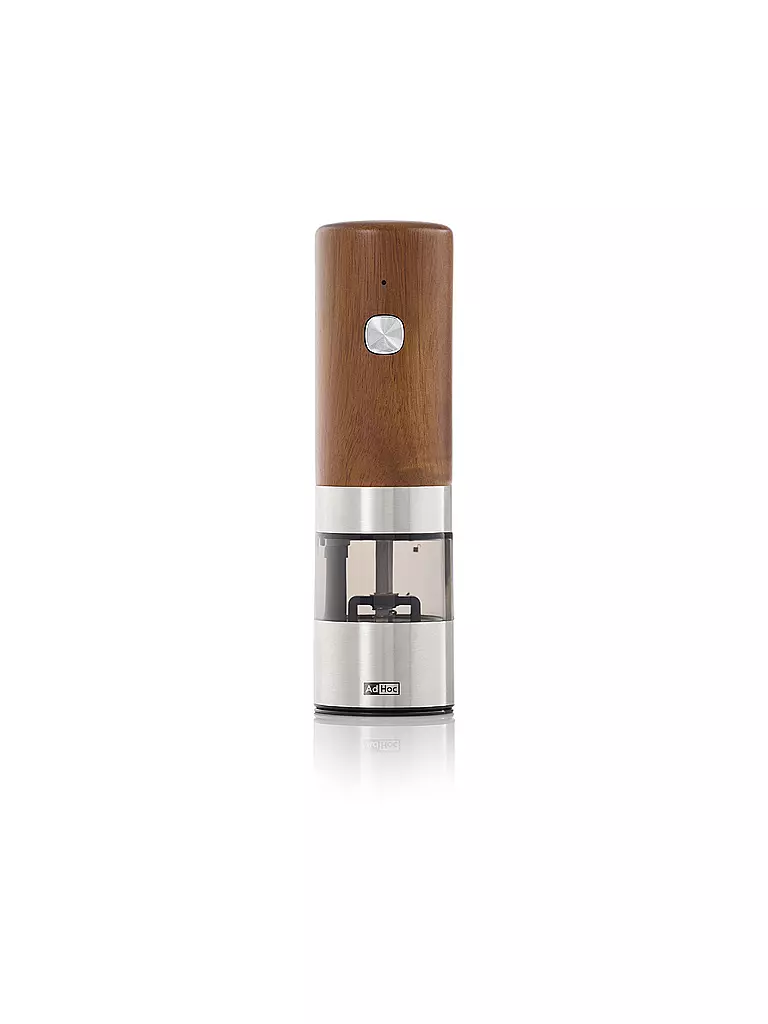 AD HOC | Macina elettrica per pepe o sale i.MILL 17cm acacia/acciaio inox | Marrone