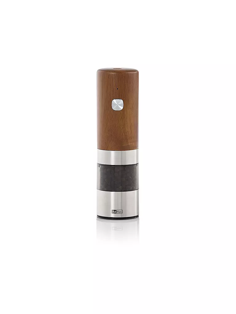 AD HOC | Macina elettrica per pepe o sale i.MILL 17cm acacia/acciaio inox | 