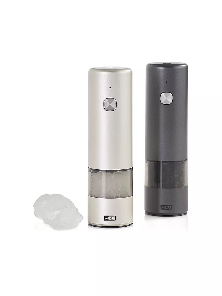 AD HOC | Macinasale e pepe elettrico MILL17cm grigio scuro e chiaro | Grigio