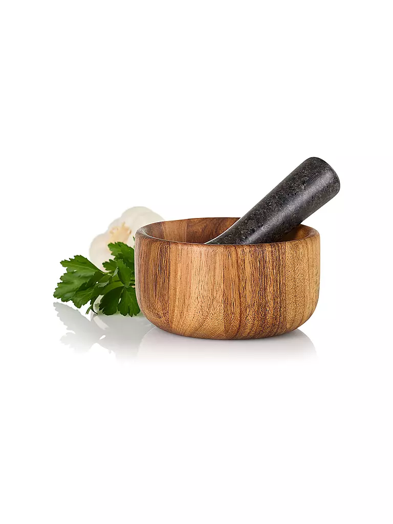 AD HOC | Mortaio TARU 13cm Acacia / Granito | 