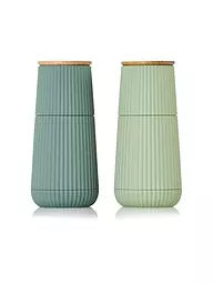 AD HOC | Set di macina sale e pepe 2 pezzi 12cm SCAPE Nero / Bianco | Verde