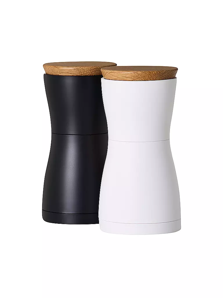 AD HOC | Set macina sale e pepe 13,3cm TWIN nero/bianco | 