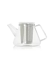 AD HOC | Teiera Fusion 1L vetro/acciaio inox | Trasparente