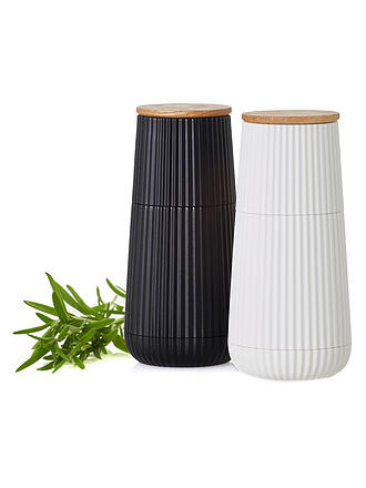 ADHOC | Set di macina sale e pepe 2 pezzi 12cm SCAPE Nero / Bianco