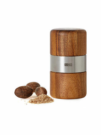 ADHOC | Macinino per noce moscata 11,3 cm MUSKATO Acacia / Acciaio inossidabile