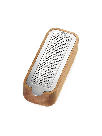 ADHOC | Grattugia fine con contenitore 18 cm acacia acciaio inox