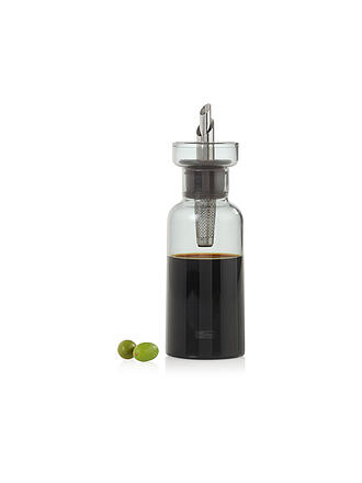 ADHOC | Dosatore per aceto o olio AROMA POUR 120ml Grigio/Vetro/Acciaio inox