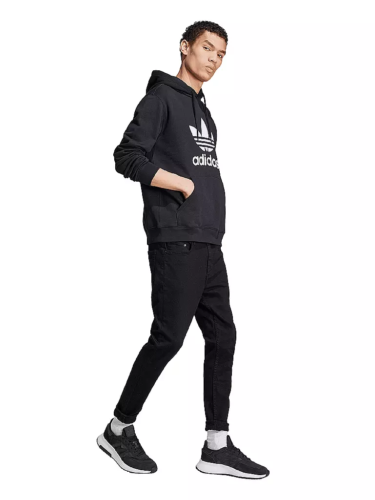 ADIDAS ORIGINALS | Felpa con cappuccio - Felpa TREFOIL | Nero