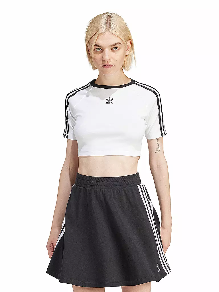 ADIDAS ORIGINALS | T-shirt cropped fit 3 S BABY TEE | Bianco