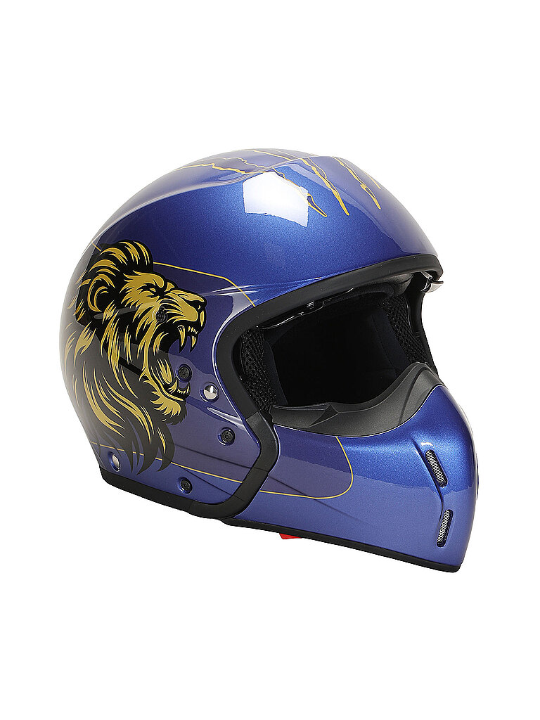 Casco da moto in carbonio Blu blu