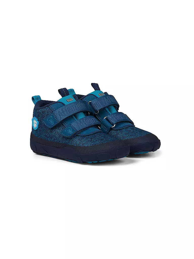 AFFENZAHN | Kinder Barfußschuhe - Übergangsschuh KNIT HAPPY Bär | Blu scuro