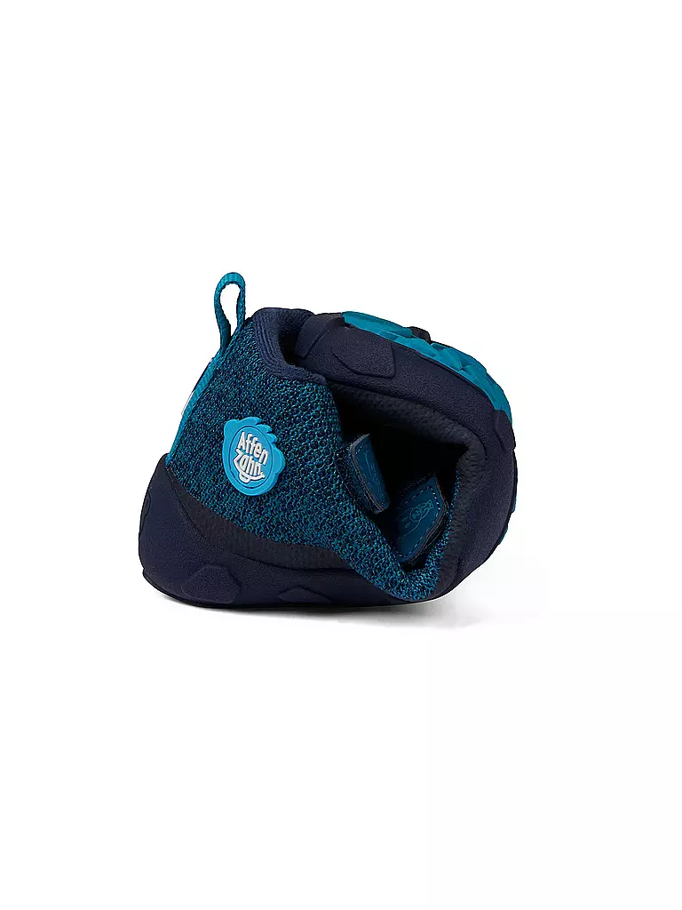 AFFENZAHN | Kinder Barfußschuhe - Übergangsschuh KNIT HAPPY Bär | Blu scuro