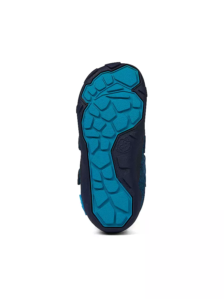 AFFENZAHN | Kinder Barfußschuhe - Übergangsschuh KNIT HAPPY Bär | Blu scuro