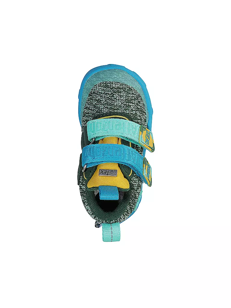 AFFENZAHN | Kinder Barfußschuhe - Übergangsschuhe KNIT HAPPY  Bär | Petrolio