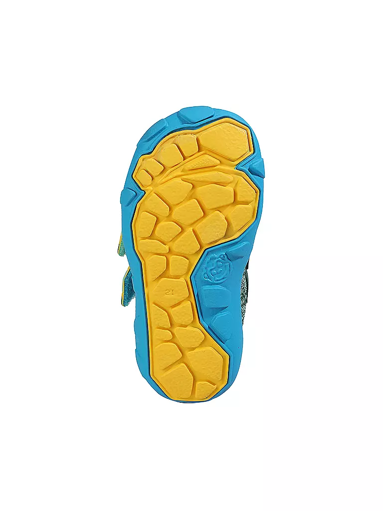 AFFENZAHN | Kinder Barfußschuhe - Übergangsschuhe KNIT HAPPY  Bär | Petrolio