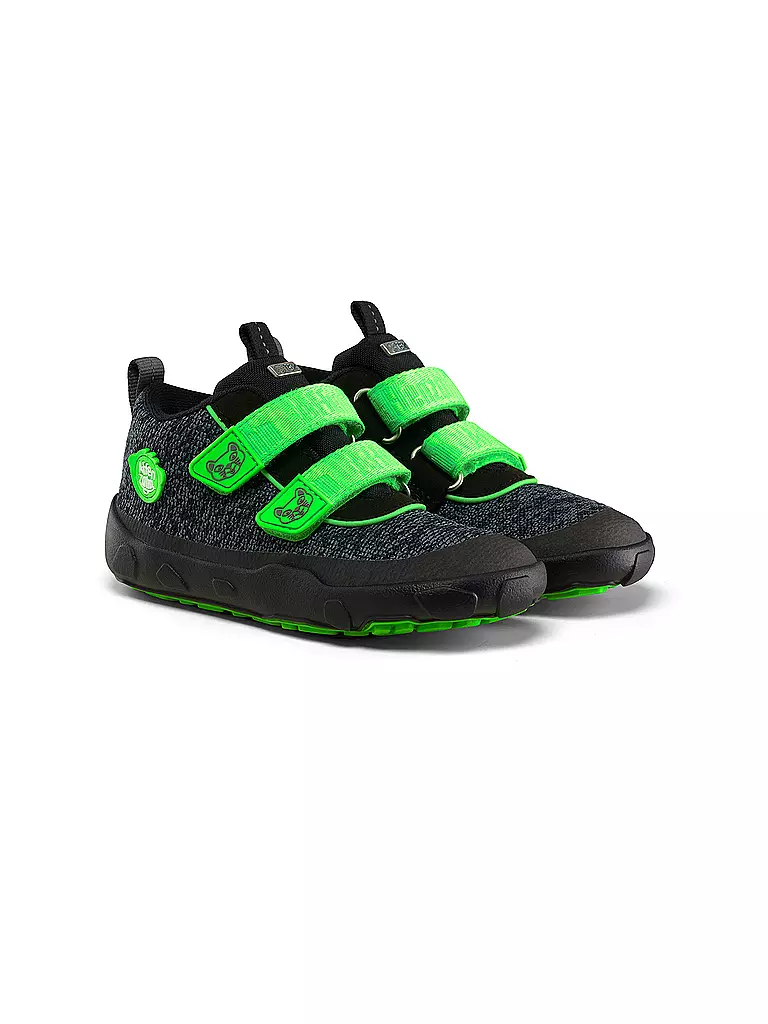 AFFENZAHN | Kinder Barfußschuhe - Übergangsschuhe KNIT HAPPY Panther | Nero
