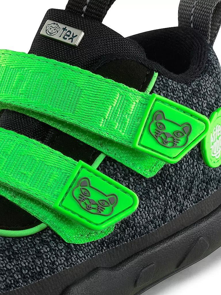 AFFENZAHN | Kinder Barfußschuhe - Übergangsschuhe KNIT HAPPY Panther | Nero