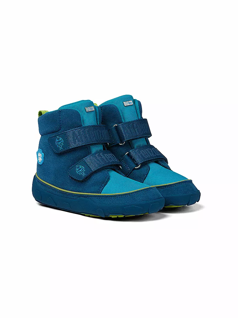 AFFENZAHN | Kinder Barfußschuhe - Boots Hai Jump Midboot  | Blu