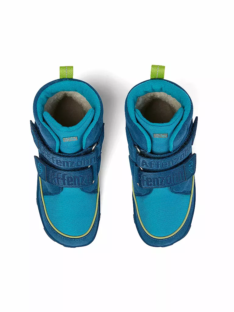 AFFENZAHN | Kinder Barfußschuhe - Boots Hai Jump Midboot  | Blu