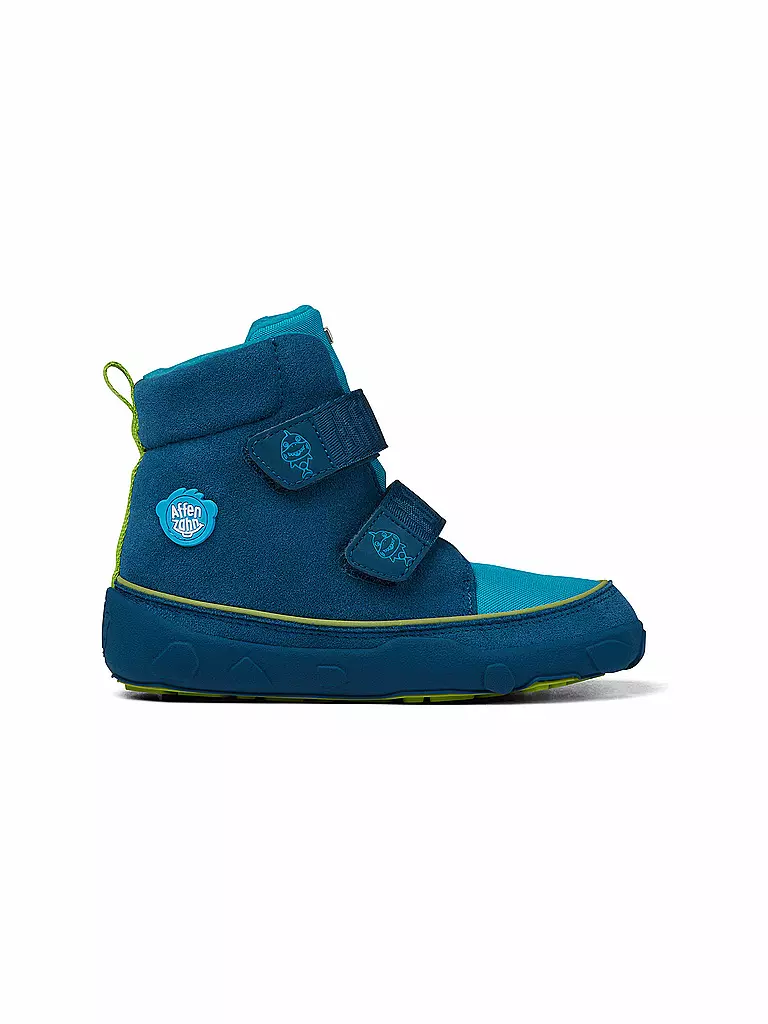 AFFENZAHN | Kinder Barfußschuhe - Boots Hai Jump Midboot  | Blu