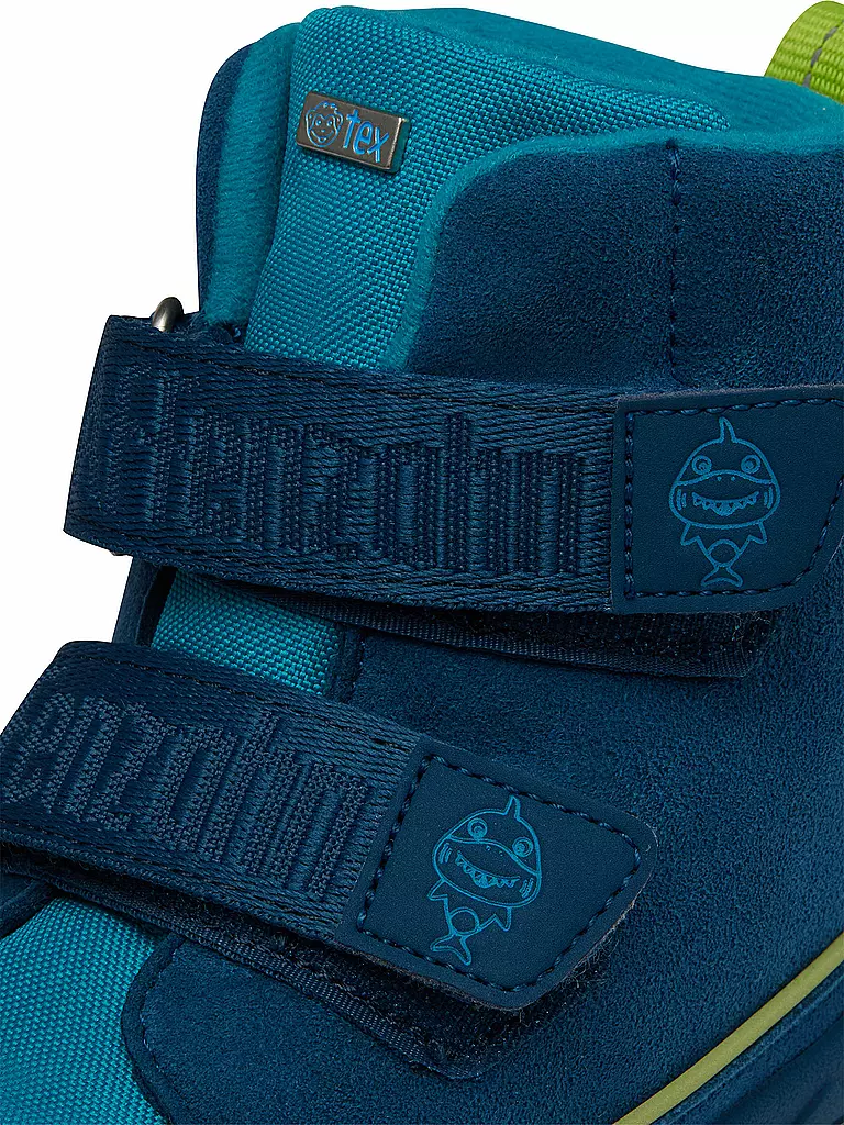 AFFENZAHN | Kinder Barfußschuhe - Boots Hai Jump Midboot  | Blu