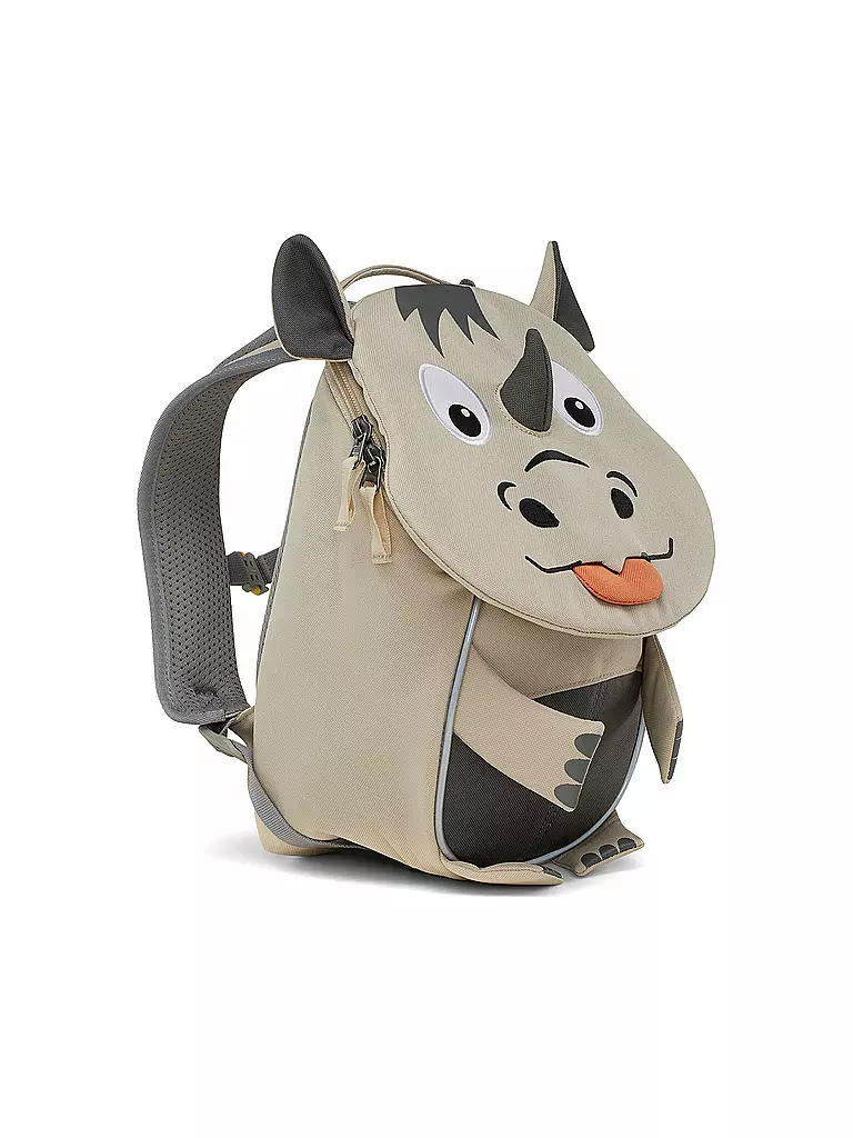 AFFENZAHN | Kinder Rucksack Kleine Freunde - Nashorn | Grigio