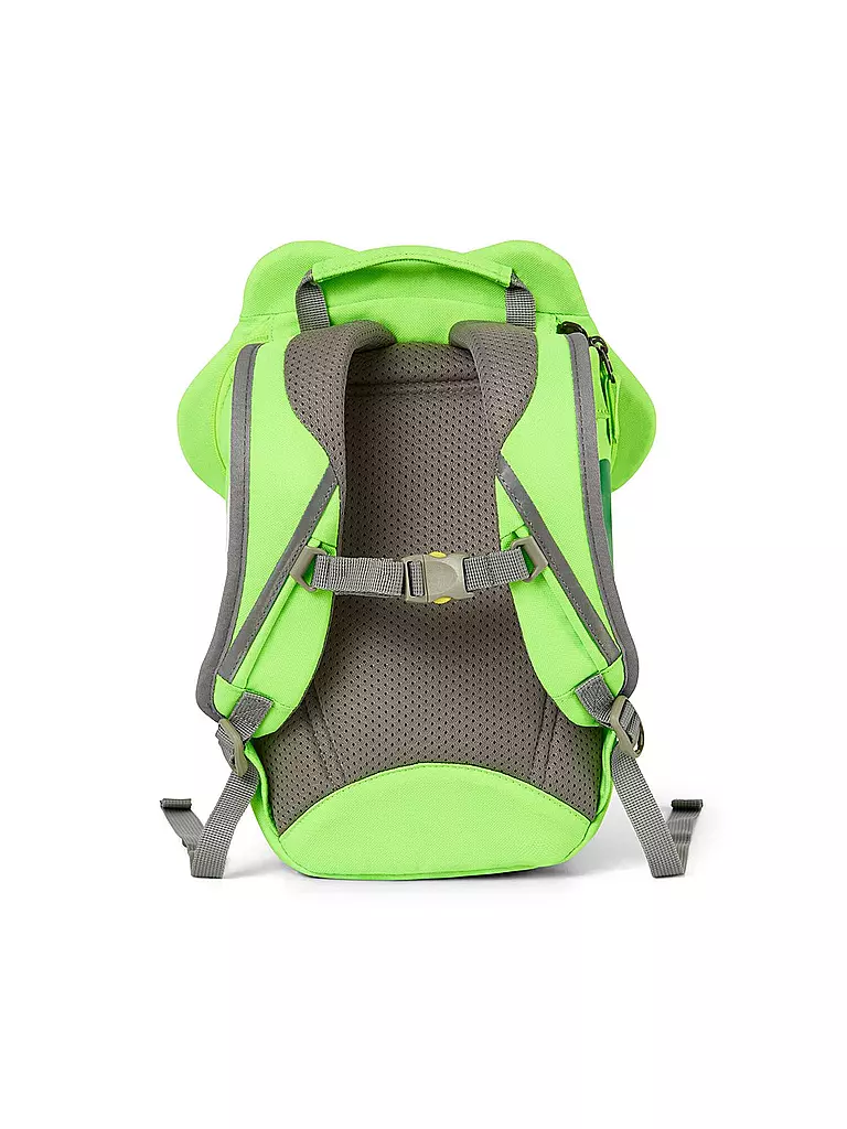 AFFENZAHN | Kinder Rucksack Kleine Freunde Neon - Frosch | Verde