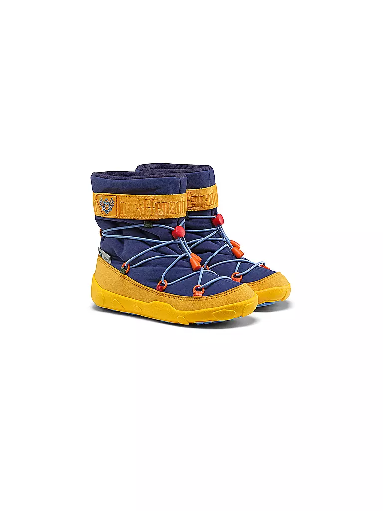 AFFENZAHN | Kinder Winterstiefel  VEGAN SNOWY Tukan | Blu scuro