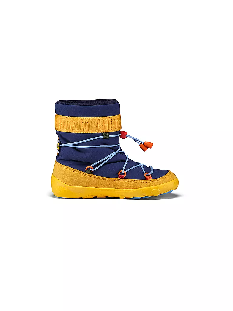 AFFENZAHN | Kinder Winterstiefel  VEGAN SNOWY Tukan | Blu scuro