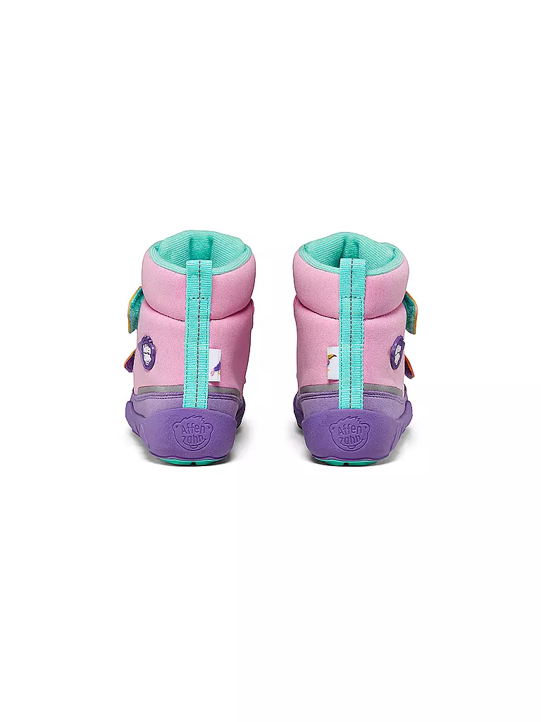 AFFENZAHN | Kinder Winterstiefel VEGAN COMFY Kreativ Tukan | Rosa