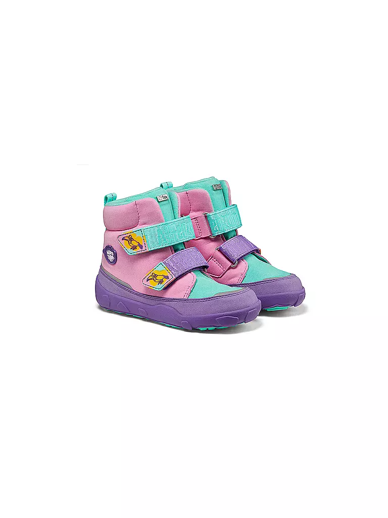 AFFENZAHN | Kinder Winterstiefel VEGAN COMFY Kreativ Tukan | Rosa