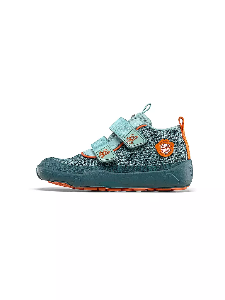 AFFENZAHN | Scarpe barefoot per bambini - Scarpe di transizione KNIT HAPPY Coniglio | Verde chiaro
