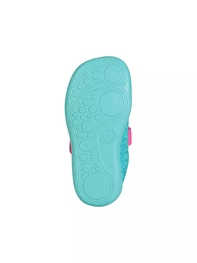 AFFENZAHN | Scarpe barefoot per bambini KNIT HAPPY Gufo | Turchese