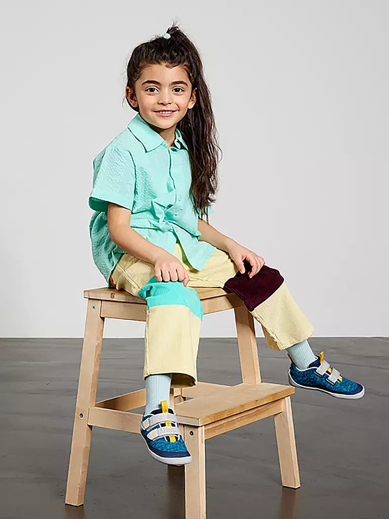 AFFENZAHN | Scarpe barefoot per bambini KNIT HAPPY Pinguino | Blu