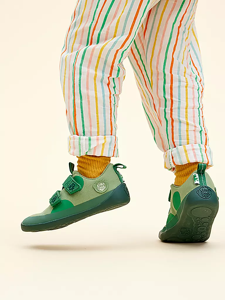 AFFENZAHN | Sneaker da bambino a piedi nudi COTTON LUCKY Frosch | 