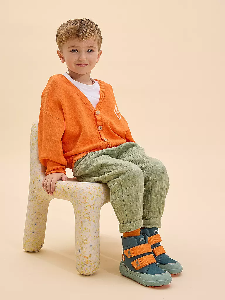 AFFENZAHN | Stivali invernali per bambini VEGAN COMFY Coniglio | Blu chiaro