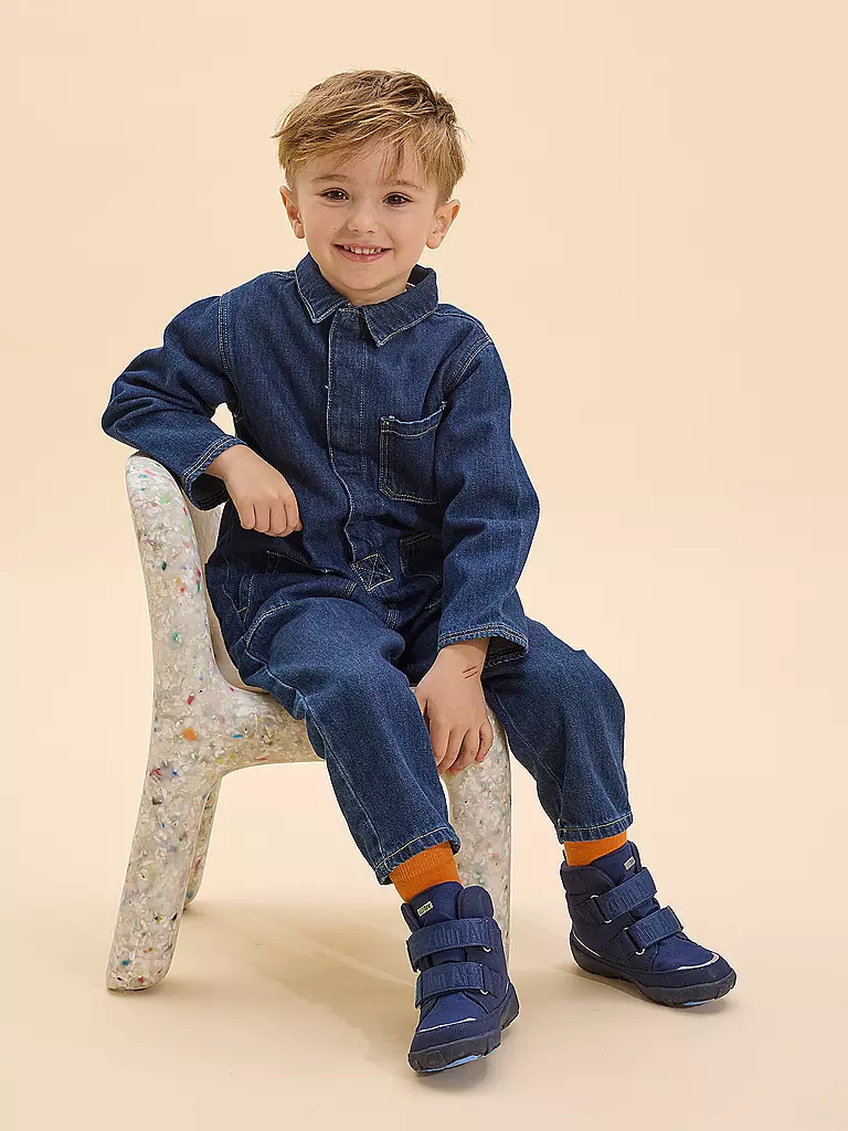 AFFENZAHN | Stivali invernali per bambini VEGAN COMFY Orso | Blu scuro