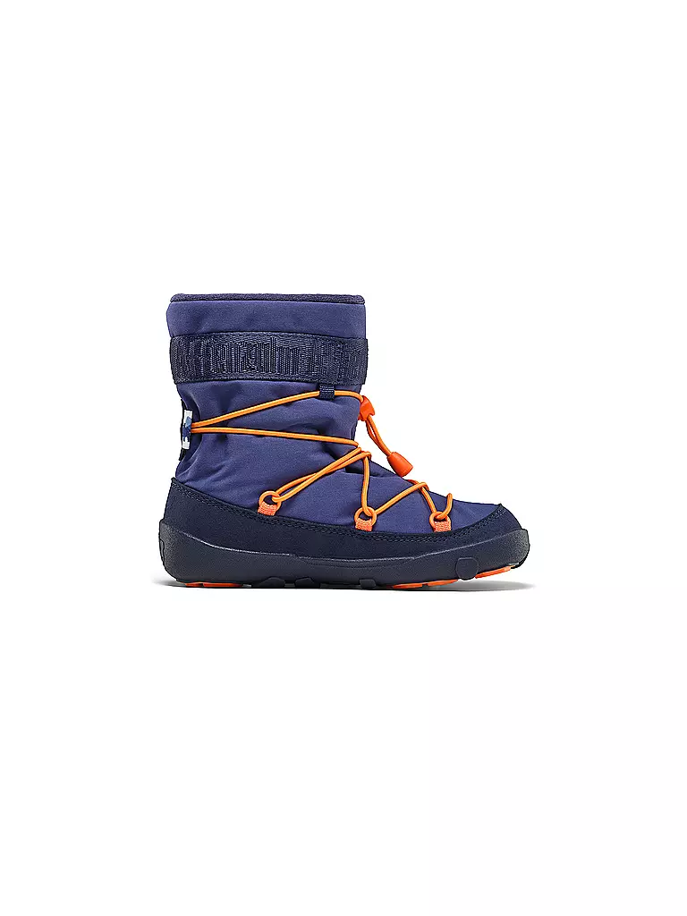 AFFENZAHN | Stivali invernali per bambini VEGAN SNOWY Elefante | Blu scuro